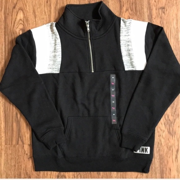 VS PINK Quarter Zip Sweatshirt - Picture 1 of 2